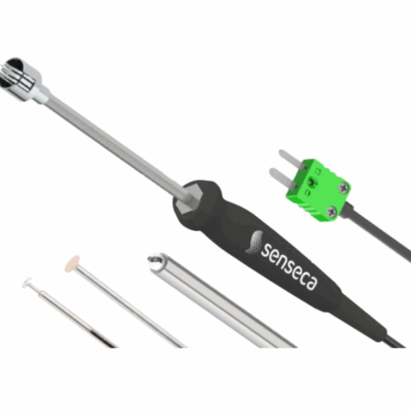 AX 131-S – Sonda analógica de precisión tipo K para temperatura en superficies, con mango grande