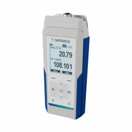 PRO 11x – Termómetro de alta precisión para sondas Pt100 de 4 hilos con pantalla gráfica