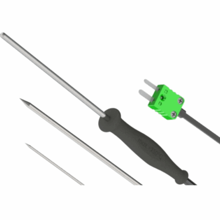 GF 1TK – Sonda compacta de temperatura tipo K con mango de silicona